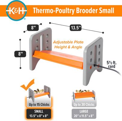 Show full view: K&H Pet Products Thermo-Poultry Heated Chicken Brooder slide 5 of 12