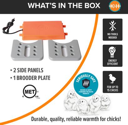 Show full view: K&H Pet Products Thermo-Poultry Heated Chicken Brooder slide 7 of 12