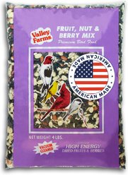 Valley Farms Fruit, Nut & Berry Mix Wild Bird Food, 4-lb bag
