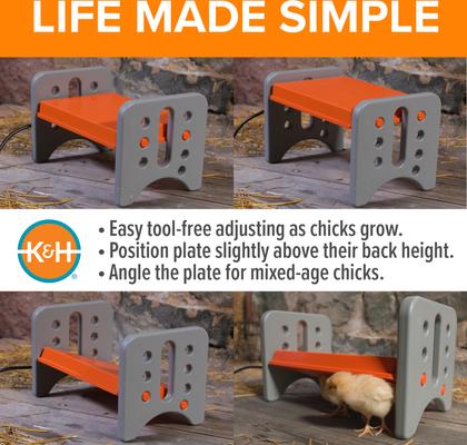 Show full view: K&H Pet Products Thermo-Poultry Heated Chicken Brooder slide 2 of 12