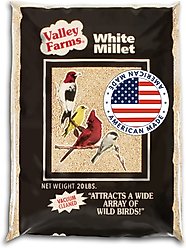 Valley Farms White Millet Wild Bird Food, 20-lb bag