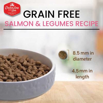 Show full view: Chicken Soup for the Soul Salmon & Legumes Recipe Grain-Free Dry Cat Food, 12-lb bag slide 7 of 10