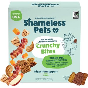Shameless Pets Crunchy Bites Snack Mix Crunchy Dog Treats, 10-oz box