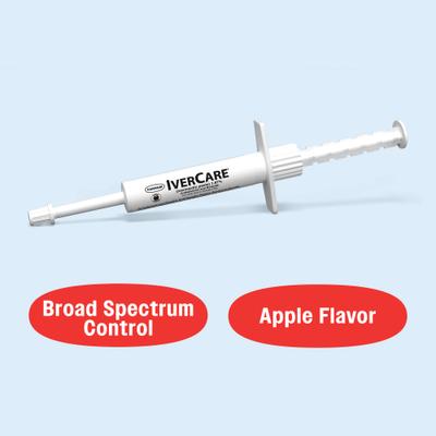 Show full view: Farnam Ivercare Ivermectin 1.87% Paste Horse Dewormer, Apple Flavor, 0.21-oz syringe, 1 count slide 7 of 11
