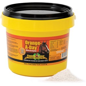 Finish Line Orange-A-Day Electrolyte Powder Orange Flavor Horse Supplement, 5-lb tub