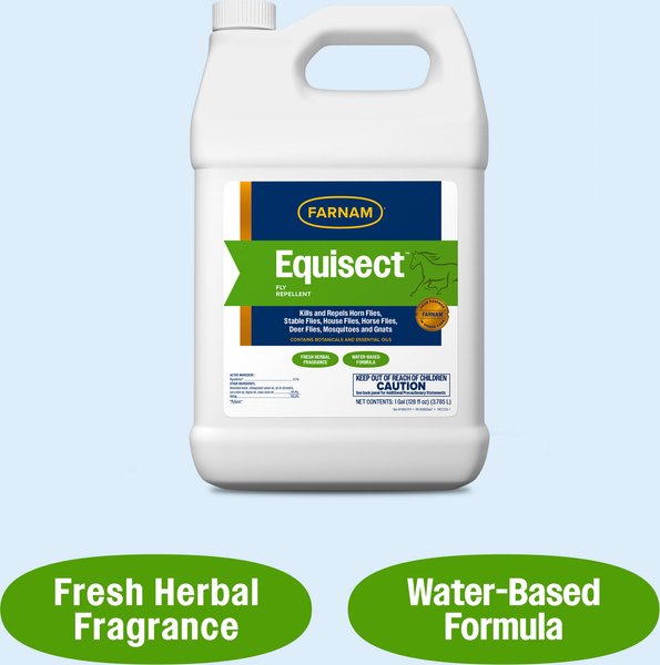 Spray Anti-Mouches Équin "Equisect" 32oz - Pour Chevaux, Chiens, Chats, à Base De Plantes