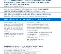 Farnam PuriShield Farm Animal & Horse Fast-Acting Wound & Skin Care Spray, 16-fl oz bottle slide 2 of 9