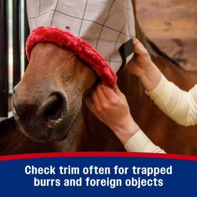 Show full view: Farnam SuperMask II Horse Fly Mask with Covered Ears, White, Horse slide 8 of 11