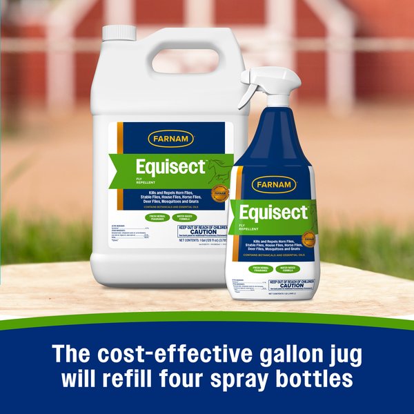 Farnam Equisect Botanical Fly Repellent Cat Dog & Horse Spray, 128-fl oz bottle