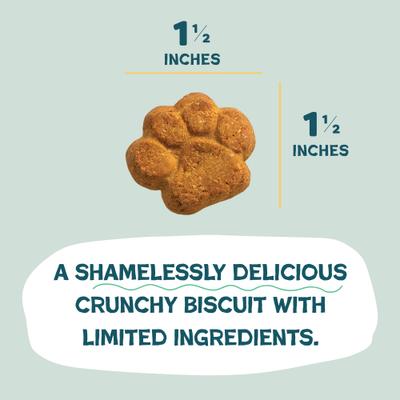 Show full view: Shameless Pets Peanut Butter Split Peanut Butter & Yogurt Flavor Crunchy Dog Treats, 12-oz box slide 5 of 9