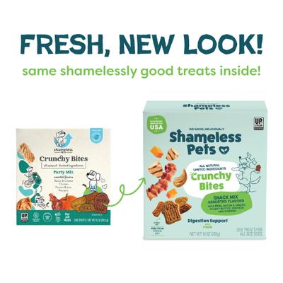 Show full view: Shameless Pets Crunchy Bites Snack Mix Crunchy Dog Treats, 10-oz box slide 3 of 9