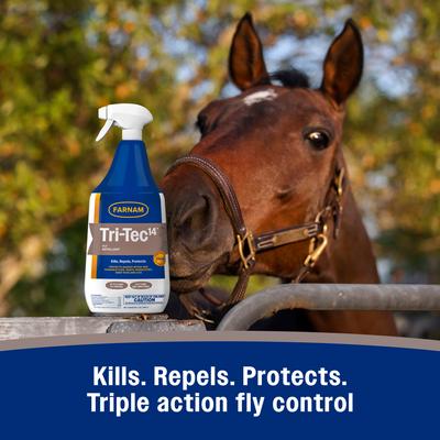 Show full view: Farnam Tri-Tec 14 Fly Repellent for Horses, 1-gal bottle slide 7 of 12