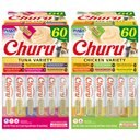 Inaba Churu Tuna Creamy Puree + Chicken Variety Pack Lickable Cat Treats