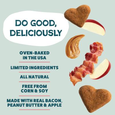 Show full view: Shameless Pets Bacon It Easy Bacon Flavor Crunchy Dog Treats, 12-oz box slide 4 of 9