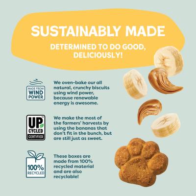 Show full view: Shameless Pets Peanut Butter Split Peanut Butter & Yogurt Flavor Crunchy Dog Treats, 12-oz box slide 8 of 9