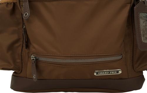 Show full view: Grand Prix Deluxe Backpack, Brown slide 9 of 9