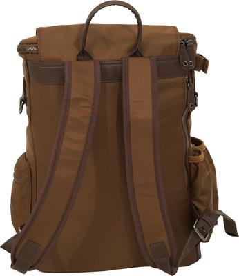 Show full view: Grand Prix Deluxe Backpack, Brown slide 4 of 9