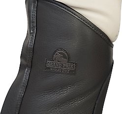 Grand Prix Full Italian Leather Half Chaps, Black, 12/15 slide 2 of 9