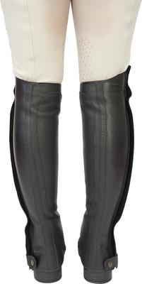 Show full view: Grand Prix Full Italian Leather Half Chaps, Black, 14/16 slide 4 of 9