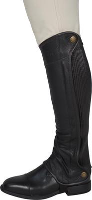 Show full view: Grand Prix Elite Leather Half Chaps, Black, X-Small slide 8 of 9