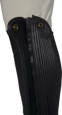 Show full view: Grand Prix Elite Leather Half Chaps, Black, X-Small slide 6 of 9