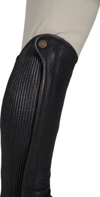 Show full view: Grand Prix Elite Leather Half Chaps, Black, X-Small slide 4 of 9