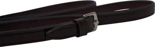 Show full view: Huntley Equestrian Sedgwick Leather Draw Training Horse Reins with Loops, Australian Nut, 84-in slide 6 of 7