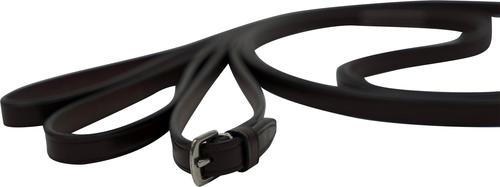 Show full view: Huntley Equestrian Sedgwick Leather Draw Training Horse Reins with Loops, Australian Nut, 84-in slide 4 of 7