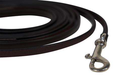 Show full view: Huntley Equestrian Sedgwick Leather Draw Horse Reins with Snap Ends, Australian Nut, 84-in slide 4 of 7