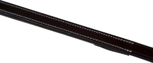 Show full view: Huntley Equestrian Sedgwick Pelham Rubber Lines Flat Curb Horse Reins, Australian Nut, Full slide 6 of 7