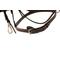 Show in main carousel: Huntley Equestrian Sedgwick Leather Fancy Stitched Horse Bridle & Reins with Clip Cheek Pieces, Brown, Cob slide 5 of 6
