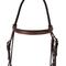 Show in main carousel: Huntley Equestrian Fancy Stitched Schooling Hunter Horse Bridle with Reins, Brown, Full slide 5 of 7