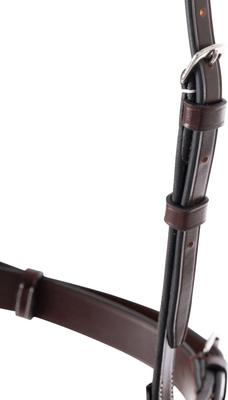 Show full view: Huntley Equestrian Fancy Stitched Raised Crank Noseband, Australian Nut, Full slide 6 of 6