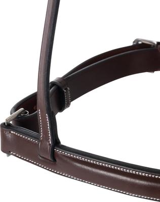 Show full view: Huntley Equestrian Fancy Stitched Raised Crank Noseband, Australian Nut, Full slide 5 of 6
