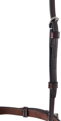 Show full view: Huntley Equestrian Fancy Stitched Raised Chain Noseband, Australian Nut, Full slide 8 of 8