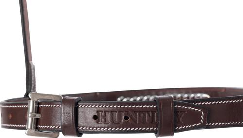 Show full view: Huntley Equestrian Fancy Stitched Raised Chain Noseband, Australian Nut, Full slide 7 of 8