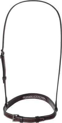 Show full view: Huntley Equestrian Fancy Stitched Raised Chain Noseband, Australian Nut, Full slide 3 of 8