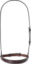 Huntley Equestrian Fancy Stitched Raised Chain Noseband, Australian Nut, Full