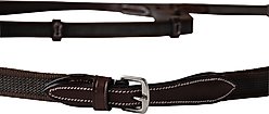 Huntley Equestrian Double Layer Web Grip Horse Reins, Australian Nut, Cob slide 2 of 8