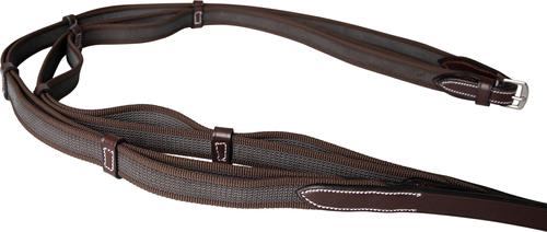 Show full view: Huntley Equestrian Double Layer Web Grip Horse Reins, Australian Nut, Cob slide 5 of 8