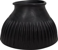Grand Prix Italian Pull On Rubber Horse Bell Boots, Black, Large slide 2 of 6