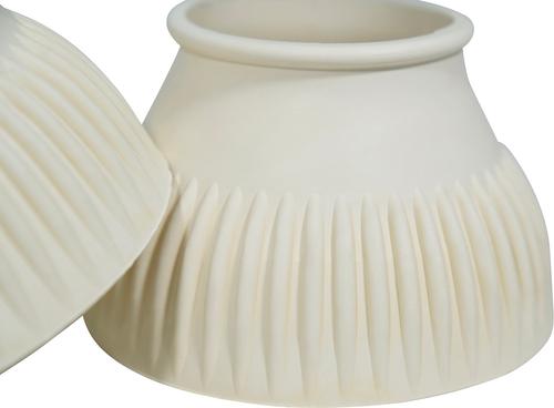 Show full view: Grand Prix Italian Pull On Rubber Horse Bell Boots, White, Small slide 3 of 6