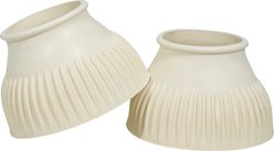 Grand Prix Italian Pull On Rubber Horse Bell Boots, White, Small slide 1 of 6