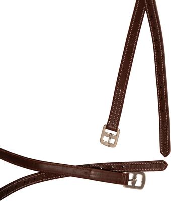 Show full view: Huntley Equestrian Children's English Stirrup Leathers, Brown, 42-in slide 4 of 7
