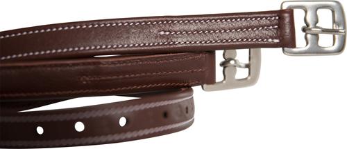 Show full view: Huntley Equestrian Children's English Stirrup Leathers, Brown, 42-in slide 2 of 7
