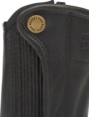 Show full view: Grand Prix Elite Leather Kids Half Chaps, Black, Large slide 7 of 9