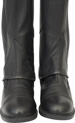 Show full view: Grand Prix Elite Leather Kids Half Chaps, Black, Large slide 4 of 9