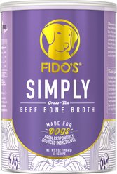Fido's Bone Broth Simply Grass-Fed Beef Bone Broth Powdered Dog Food Topper, 7-oz jar