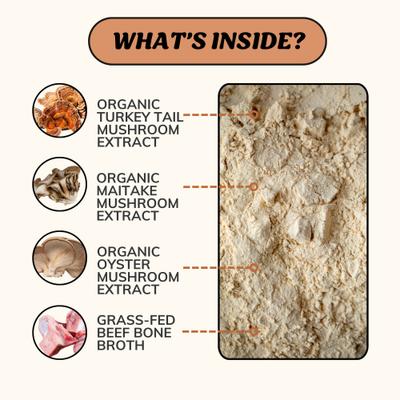 Show full view: Fido's Bone Broth Longevity Grass-Fed Beef Bone Broth Powdered Dog Food Topper, 7-oz jar slide 4 of 10