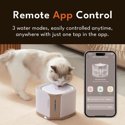 Show full view: PetSnowy SNOW+ Automatic Cat Water Fountain, 68-fl oz, Classic-Blue slide 5 of 7